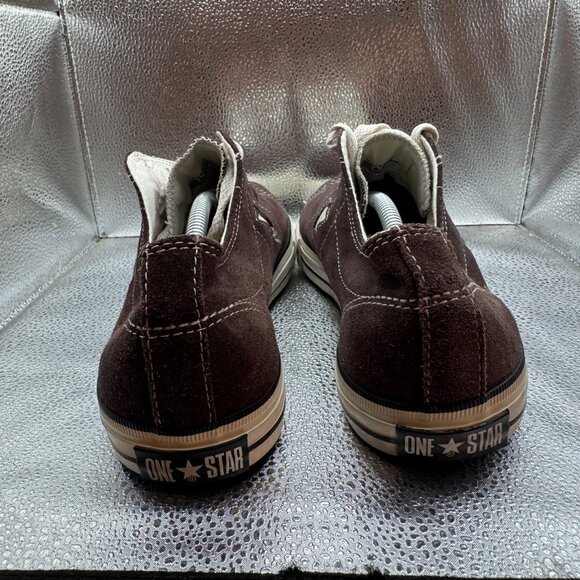 Size M13 W15 Converse One Star Ox Unisex Brown Low Top Athletic Sneaker - Picture 8 of 11